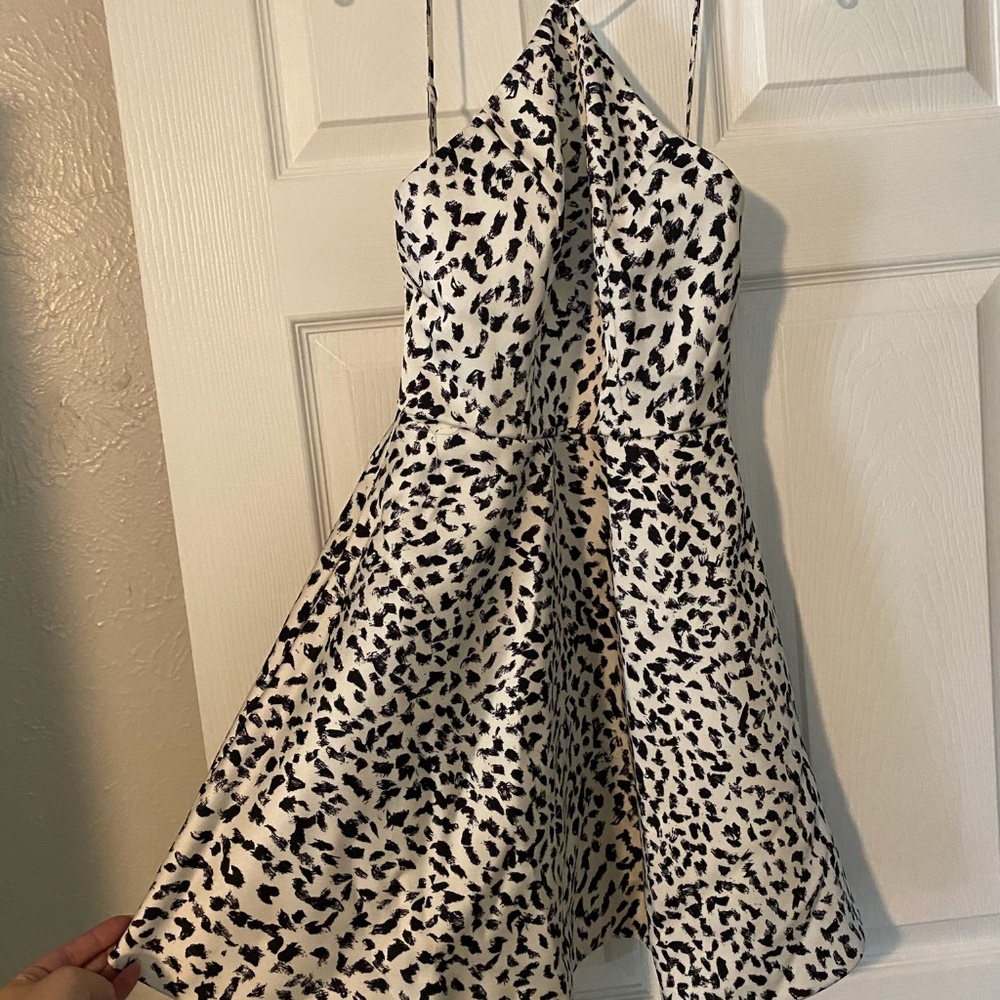 Never Worn KEEPSAKE The Label - Black/White Speckled Mini Dress - Size XS
